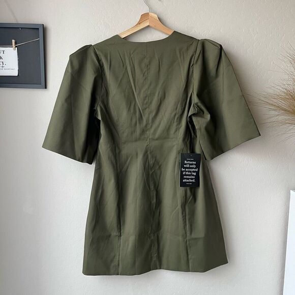 NEW Tuckernuck Dress Olive Green Ariella Mini Dress Size XL - Picture 7 of 9